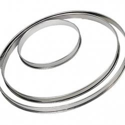 Cercle à tarte inox, Diamètre 24 cm [De Buyer]