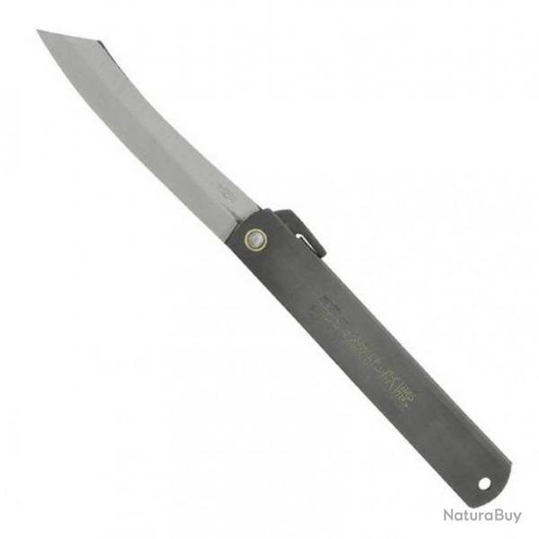 Couteau Higonokami acier noir, Longueur manche 12 cm