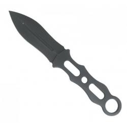 Couteau à lancer revêtement titanium, Long. lame 8,5 cm [BlackFox]