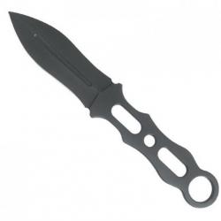 Couteau à lancer revêtement titanium, Long. lame 8,5 cm [BlackFox]