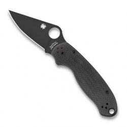 Couteau "Para 3" S45VN - DLC / G10, Manche noir [Spyderco]