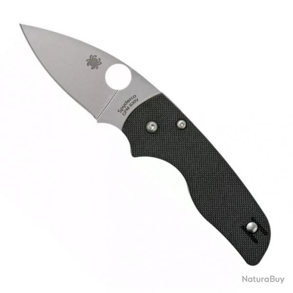 Couteau "Lil' Native" S30V / G10 noir, Finition inox [Spyderco]