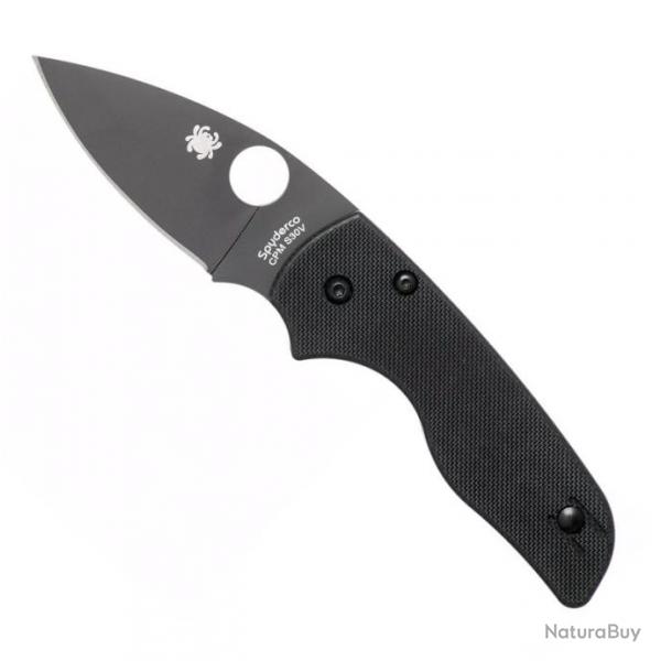 Couteau "Lil' Native" S30V / G10 noir, Finition DLC noir [Spyderco]