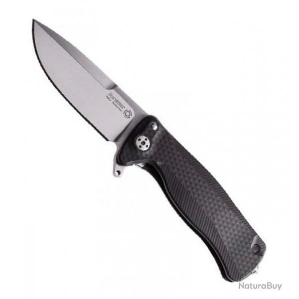 Couteau "SR" aluminium , Couleur noir, Longueur manche 12 cm [Lionsteel]
