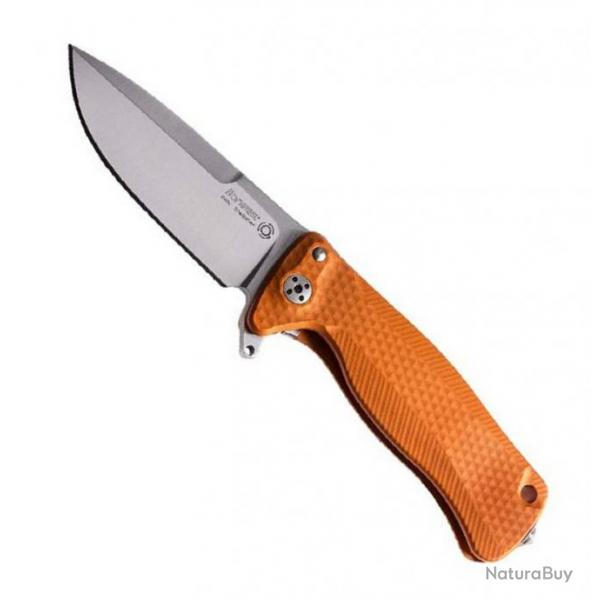 Couteau "SR" aluminium , Couleur orange, Longueur manche 12 cm [Lionsteel]