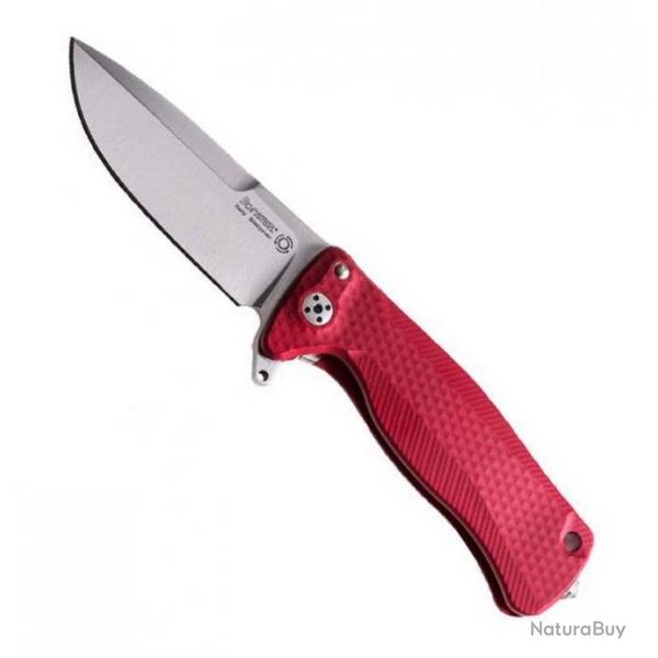 Couteau "SR" aluminium , Couleur rouge, Longueur manche 10 cm [Lionsteel]