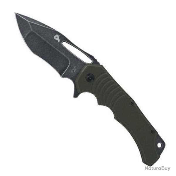 Couteau "Hugin", Couleur vert, Manche G-10 (naturel) [BlackFox]