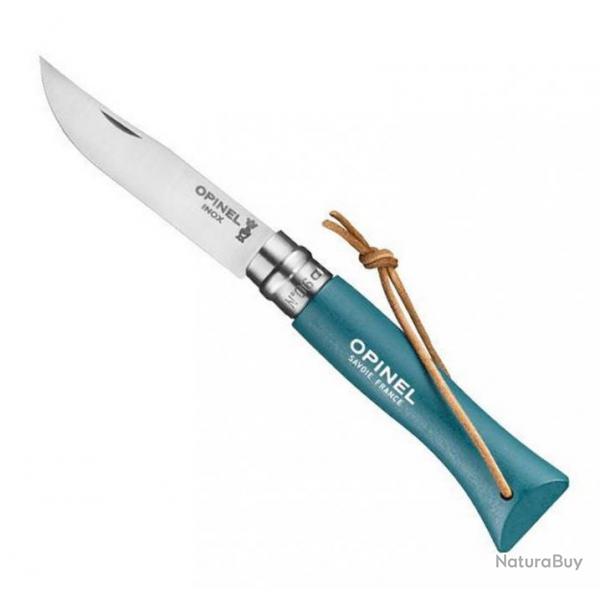 Couteau Opinel n 6 "Colorama", Couleur turquoise [Opinel]