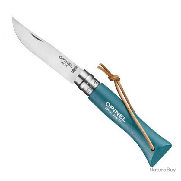 Couteau Opinel n 6 "Colorama", Couleur turquoise [Opinel]
