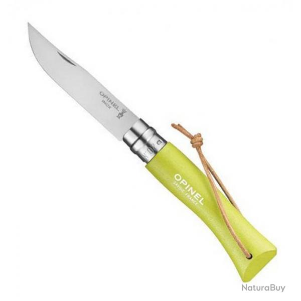 Couteau Opinel n 7 "Colorama", Couleur vert anis [Opinel]