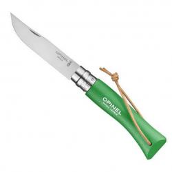 Couteau Opinel n° 7 "Colorama", Couleur vert prairie [Opinel]