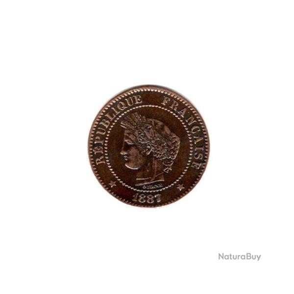 PIECE DE MONNAIE FRANCE 2 CENTIMES CERES 1887 PARIS