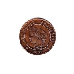 PIECE DE MONNAIE FRANCE 2 CENTIMES CERES 1891 PARIS