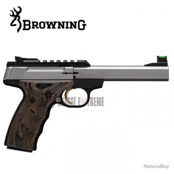Pistolet BROWNING Buck Mark Plus Stainless Udx cal 22lr