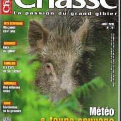 plaisirs de la chasse  aout 2012 n 721 , vincenot, sanglier ,nuisibles ,armes ,météo et faune