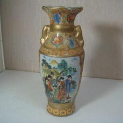 Vase ancien japonnais en céramique hauteur 15 cm