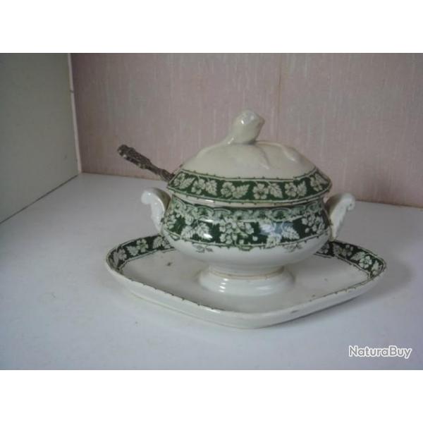 ancienne pot  moutarde hauteur 11 cm x 15 cm en cramique