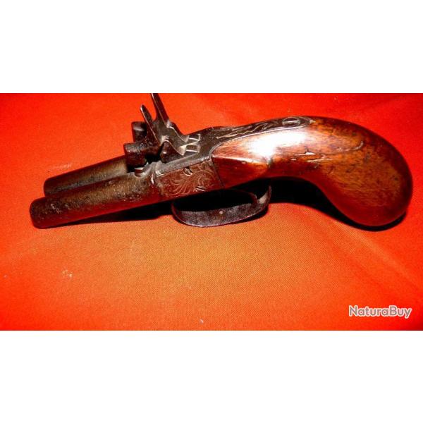 Pistolet Double canon fin XIX