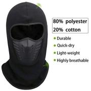 Masque Intégral Tactique Noir Pour Airsoft Et Extérieur – Cagoule De Protection