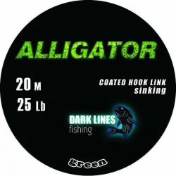 Promo: Tresse à bas de ligne Dark Lines Fishing Aligator 25lb 20m