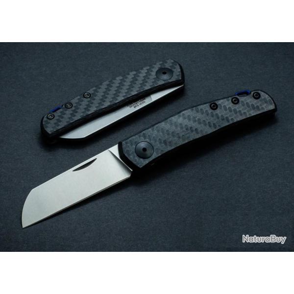 Couteau Zero Tolerance Slipjoint Lame Acier CPM-20CV Manche Fibre de Carbone Made USA ZT0230