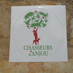 Magnifique autocollant "Chasseurs d'Anjou "