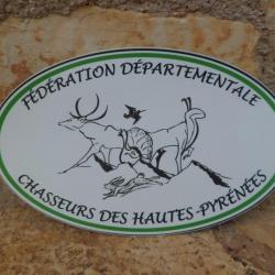 Magnifique autocollant Fédération  Départementale des chasseurs des Hautes-Pyrénées