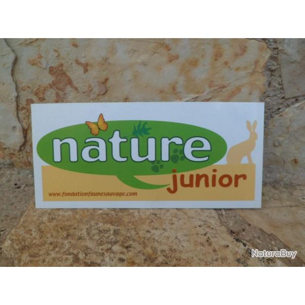 Magnifique autocollant Nature Junior de la "fondation faune sauvage"