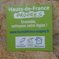 Magnifique autocollant Fédération Régionale des Chasseurs Hauts de France "Hauts de France Propres"