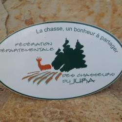 Magnifique autocollant Fédération des Chasseurs du Jura "Un Bonheur à Partager"