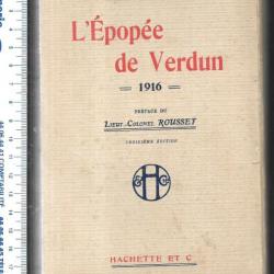 l'épopée de verdun 1916 de gaston jollivet préface du lieutenant-colonel rousset