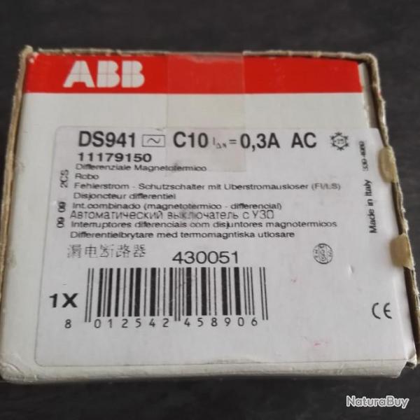Disjoncteur diffrentiel ABB - C10 300mA
