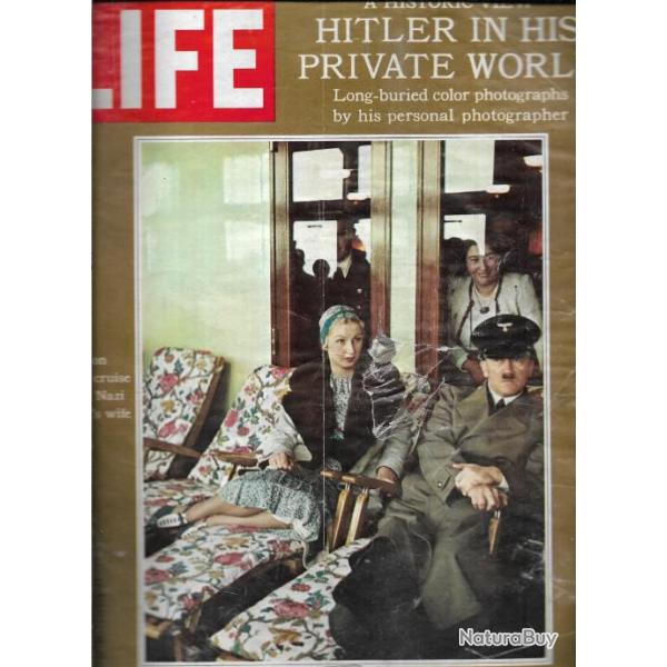 life magazine hitler dans son monde prive 25 mai 1970 en anglais , autres articles dont hair !