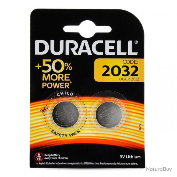 Pile Duracell Lithium CR2032 pour Balance lectronique, Ceinture ElectroStimulation, BIOS PC