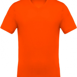 LOT DE 3 T-Shirt Homme 100% Coton ORANGE TAILLE S K37007