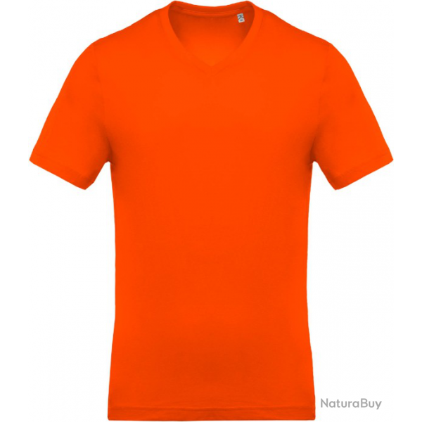 LOT DE 3 T-Shirt Homme 100% Coton ORANGE TAILLE S K37007