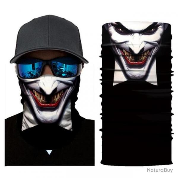 Masque Joker Cache Cou Col Bandana Foulard Bonnet Mask NEUF
