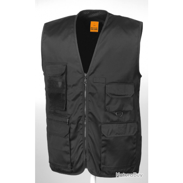 Gilet BLACK Reporter RESULT TAILLE S R4507