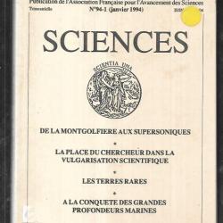 de la montgolfière aux supersoniques revue sciences janvier 1994 collectif d'auteurs