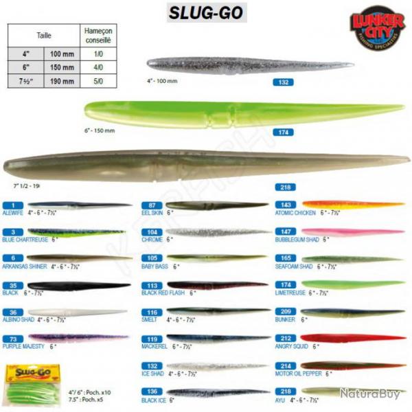 SLUG-GO LUNKER CITY 10 cm Ayu