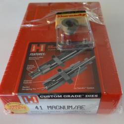 Outil de rechargement Hornady 3 Die kit 41 Magnum Titanium Nitride