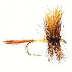 Mouche seche - winged Dry flie march Brown 1729 ham 14 Fulling Mill