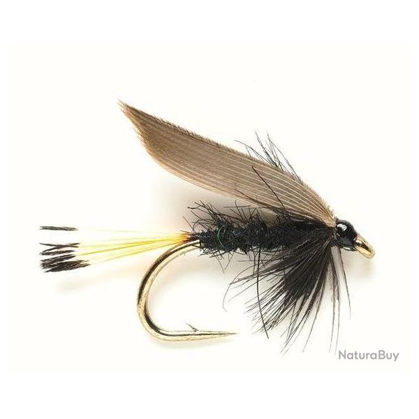 Mouche noye. - winged wets blae & Black 0105 ham 12 Fulling Mill