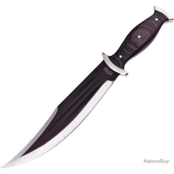COUTEAU Fixed Blade MANCHE BOIS ETUI EN NYLON The Snook Black Pakkawood FFC300BPW07