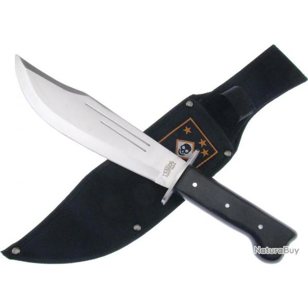 Couteau Hunter  Fixed blade Deer Stag MANCHE BOIS ETUI NYLON F1841807