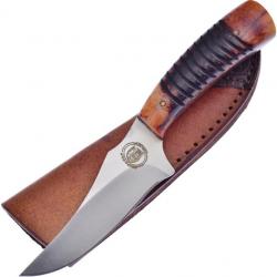 Couteau Hunter  Fixed blade Little Sioux Warrior MANCHE OS ETUI CUIR FCW503SCTB071