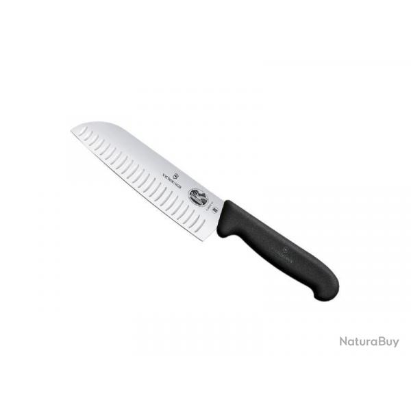 SANTOKU VICTORINOX 17CM ALVEOLE NOIR