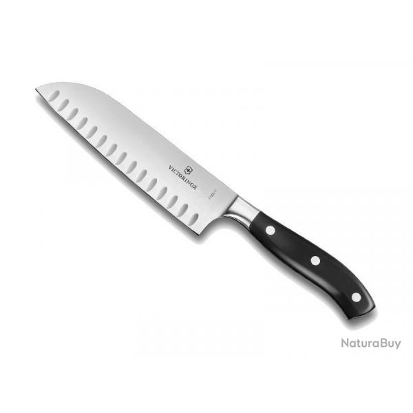 COUTEAU SANTOKU ALVEOLE VICTORINOX FORGE 17CM POM