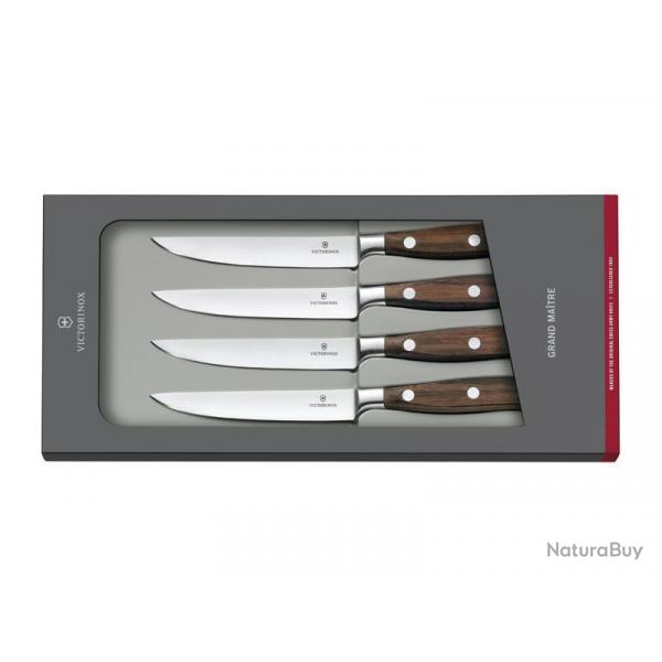 SET 4 COUTEAUX STEAK VICTORINOX FORGE 12CM PALISSANDRE