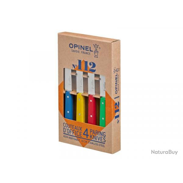 COFFRET 4 OFFICE OPINEL N.112 COL. PANACHES INOX
